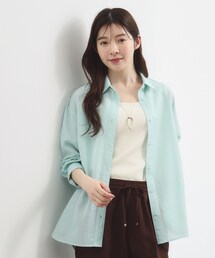 grove | 【洗濯機OK・ひんやり】朝晩の気温差に◎軽やかシアーシャツ(シャツ/ブラウス)