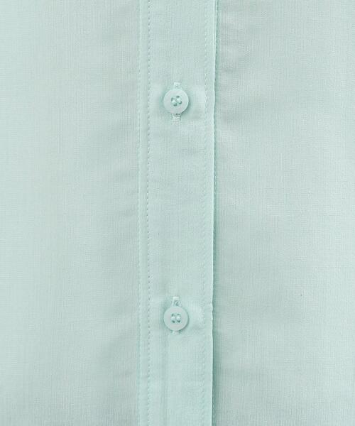 grove(グローブ)の「【洗濯機OK・ひんやり】朝晩の気温差に◎軽やかシアーシャツ(シャツ/ブラウス・レディース・ブルー系その他/サックスブルー/オレンジ系/オフホワイト・02/03/04/01/05)」の9枚目の写真