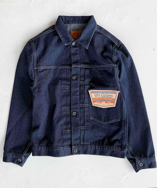ARCADE(アーケード)の「大戦モデル 革パッチ デニムジャケット Gジャン UTIL CLOTHING(デニムジャケット・メンズ・インディゴブルー・46/44/42/40/38)」の14枚目の写真
