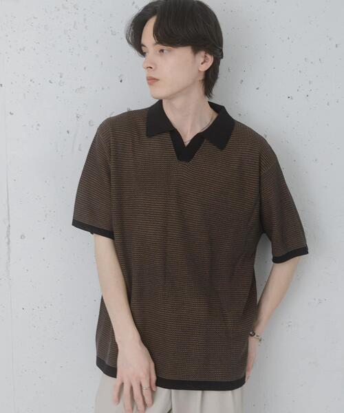 SENSE OF PLACE by URBAN RESEARCH(センスオブプレイスバイアーバンリサーチ)の「『洗濯可』ミックススキッパーニット(ニット/セーター・メンズ・ブルー/ライトグレー/オリーブ・MEDIUM/LARGE)」の15枚目の写真