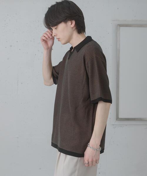 SENSE OF PLACE by URBAN RESEARCH(センスオブプレイスバイアーバンリサーチ)の「『洗濯可』ミックススキッパーニット(ニット/セーター・メンズ・ブルー/ライトグレー/オリーブ・MEDIUM/LARGE)」の16枚目の写真