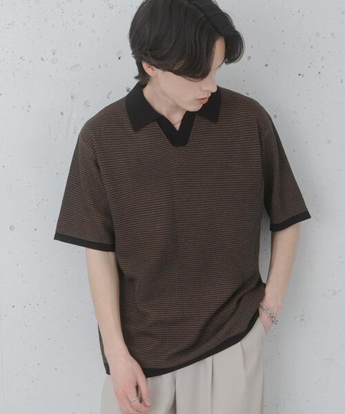 SENSE OF PLACE by URBAN RESEARCH(センスオブプレイスバイアーバンリサーチ)の「『洗濯可』ミックススキッパーニット(ニット/セーター・メンズ・ブルー/ライトグレー/オリーブ・MEDIUM/LARGE)」の18枚目の写真