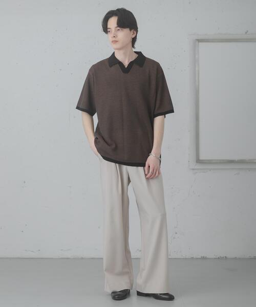 SENSE OF PLACE by URBAN RESEARCH(センスオブプレイスバイアーバンリサーチ)の「『洗濯可』ミックススキッパーニット(ニット/セーター・メンズ・ブルー/ライトグレー/オリーブ・MEDIUM/LARGE)」の20枚目の写真