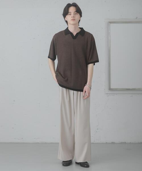 SENSE OF PLACE by URBAN RESEARCH(センスオブプレイスバイアーバンリサーチ)の「『洗濯可』ミックススキッパーニット(ニット/セーター・メンズ・ブルー/ライトグレー/オリーブ・MEDIUM/LARGE)」の21枚目の写真