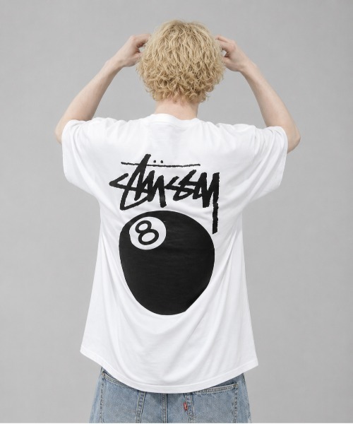 STUSSY(ステューシー)の「【STUSSY】ステューシー 8BALL HALF T-SHIRTS ロゴ 半袖 Tシャツ/ 1905103(Tシャツ/カットソー・メンズ・ブラック/ホワイト・MEDIUM/LARGE/X-LARGE)」の2枚目の写真