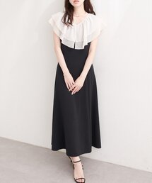 natural couture | 〈osono〉フリルカラーリップルワンピース(ワンピース)