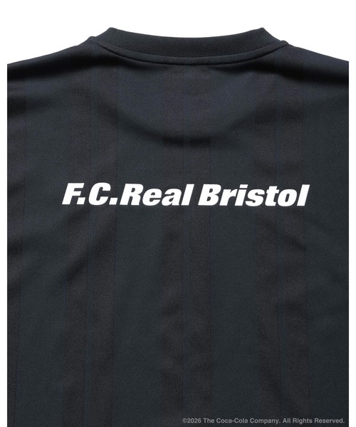 F.C.Real Bristol(エフシーレアルブリストル)の「Coca-Cola WEAVE STRIPE GAME SHIRT(Tシャツ/カットソー・メンズ・グリーン/ブラック/ホワイト・MEDIUM/SMALL/XX-LARGE/X-LARGE/LARGE)」の11枚目の写真