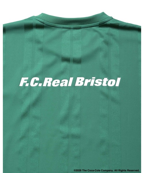 F.C.Real Bristol(エフシーレアルブリストル)の「Coca-Cola WEAVE STRIPE GAME SHIRT(Tシャツ/カットソー・メンズ・グリーン/ブラック/ホワイト・MEDIUM/SMALL/XX-LARGE/X-LARGE/LARGE)」の15枚目の写真