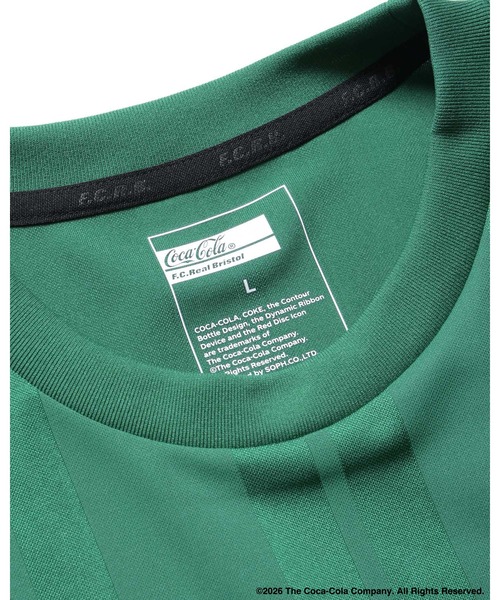 F.C.Real Bristol(エフシーレアルブリストル)の「Coca-Cola WEAVE STRIPE GAME SHIRT(Tシャツ/カットソー・メンズ・グリーン/ブラック/ホワイト・MEDIUM/SMALL/XX-LARGE/X-LARGE/LARGE)」の16枚目の写真