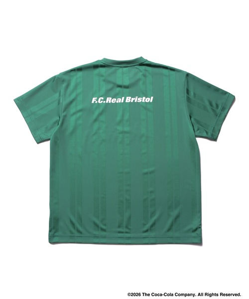 F.C.Real Bristol(エフシーレアルブリストル)の「Coca-Cola WEAVE STRIPE GAME SHIRT(Tシャツ/カットソー・メンズ・グリーン/ブラック/ホワイト・MEDIUM/SMALL/XX-LARGE/X-LARGE/LARGE)」の13枚目の写真