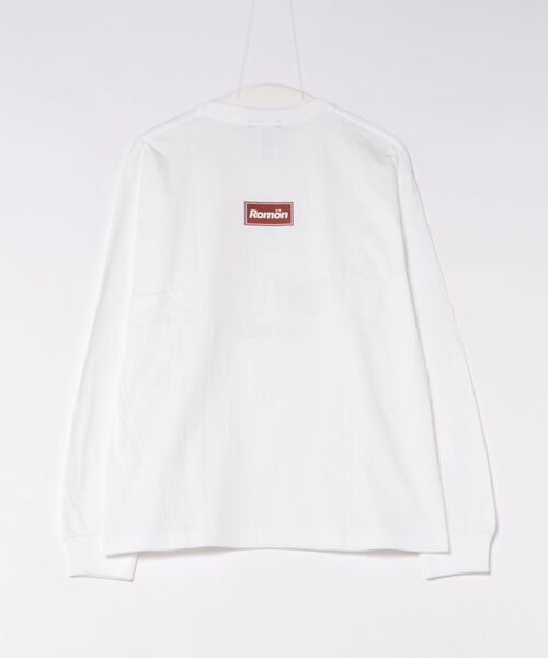 Romon(ロマン)の「ロマン【Romon】Premium L/S T-Shirts(Tシャツ/カットソー・メンズ・ホワイト/ネイビー・M)」の7枚目の写真