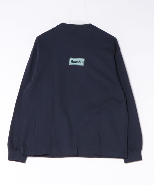 Romon(ロマン)の「ロマン【Romon】Premium L/S T-Shirts(Tシャツ/カットソー・メンズ・ホワイト/ネイビー・M)」の8枚目の写真
