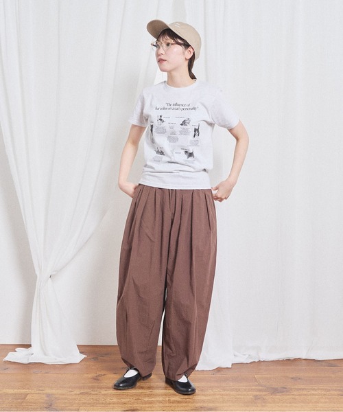 fig London(フィグロンドン)の「cat studies kids Tshirt(Tシャツ/カットソー・レディース・グレー・FREE)」の7枚目の写真