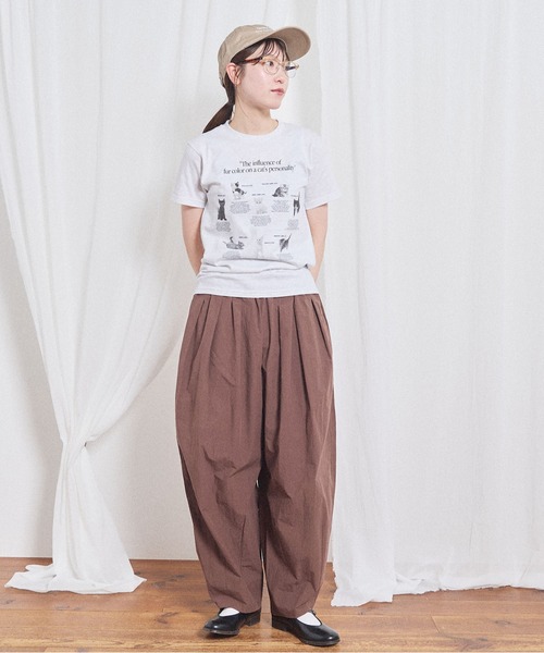 fig London(フィグロンドン)の「cat studies kids Tshirt(Tシャツ/カットソー・レディース・グレー・FREE)」の8枚目の写真