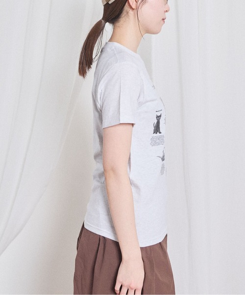 fig London(フィグロンドン)の「cat studies kids Tshirt(Tシャツ/カットソー・レディース・グレー・FREE)」の14枚目の写真
