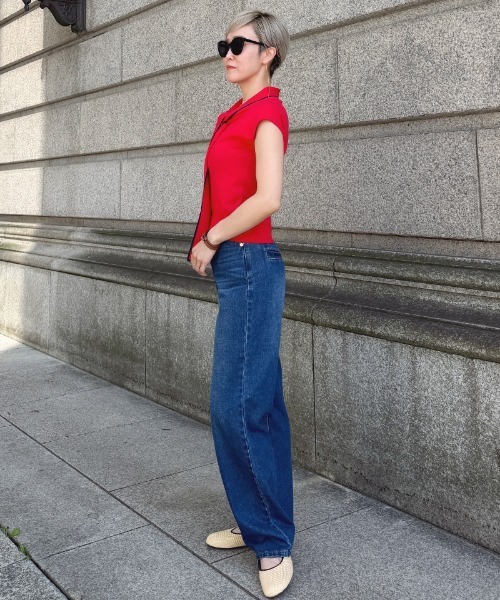 JENNE(ジェンヌ)の「リボンニットトップス(Tシャツ/カットソー・レディース・ホワイト/ブラック/レッド・SMALL/MEDIUM/LARGE)」の20枚目の写真