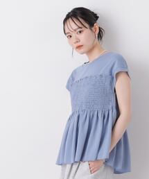 tanakadaisuke/タナカダイスケ】lace up sleeve sheer tops/レース