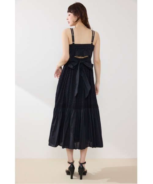 rienda(リエンダ)の「コットンレースティアードキャミワンピース 春服 夏服(ワンピース・レディース・ブラック/レッド/ダークブラウン・FREE)」の16枚目の写真
