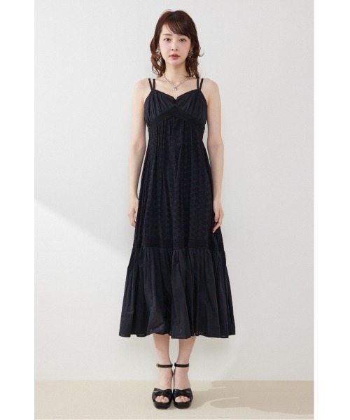 rienda(リエンダ)の「コットンレースティアードキャミワンピース 春服 夏服(ワンピース・レディース・ブラック/レッド/ダークブラウン・FREE)」の20枚目の写真