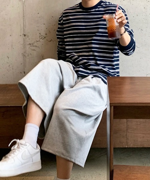 NOWLE(ノウル)の「【NOWLE】レトロボーダー ドロップショルダー プルオーバー ロングスリーブ Tシャツ(Tシャツ/カットソー・メンズ・ネイビー・X-LARGE/LARGE/MEDIUM)」の15枚目の写真