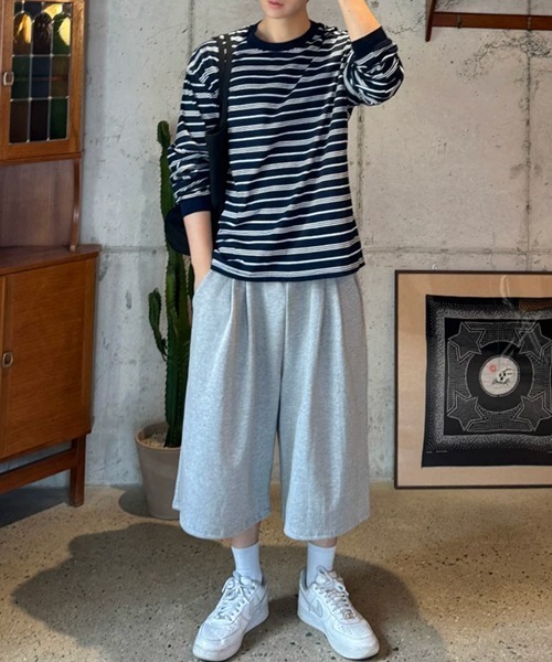 NOWLE(ノウル)の「【NOWLE】レトロボーダー ドロップショルダー プルオーバー ロングスリーブ Tシャツ(Tシャツ/カットソー・メンズ・ネイビー・X-LARGE/LARGE/MEDIUM)」の17枚目の写真