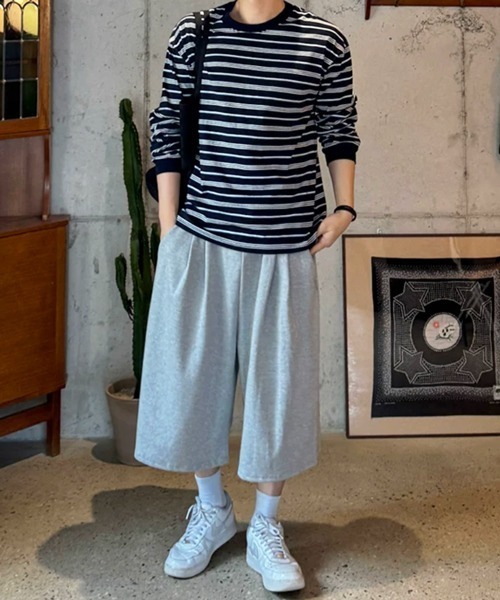NOWLE(ノウル)の「【NOWLE】レトロボーダー ドロップショルダー プルオーバー ロングスリーブ Tシャツ(Tシャツ/カットソー・メンズ・ネイビー・X-LARGE/LARGE/MEDIUM)」の18枚目の写真