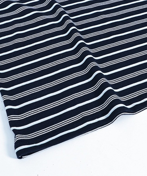 NOWLE(ノウル)の「【NOWLE】レトロボーダー ドロップショルダー プルオーバー ロングスリーブ Tシャツ(Tシャツ/カットソー・メンズ・ネイビー・X-LARGE/LARGE/MEDIUM)」の7枚目の写真