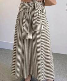 巻きシャツ風スカート