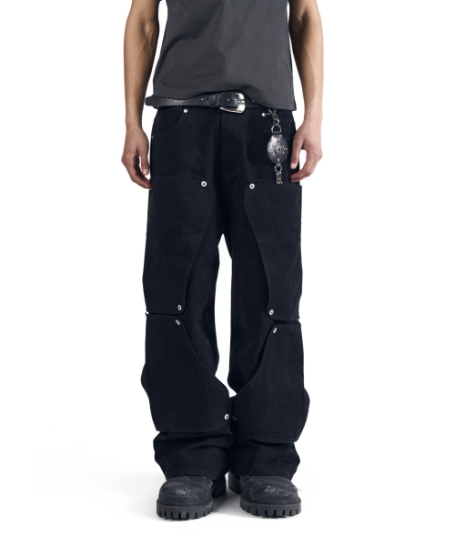 AAKAM(アーカム)の「Shift Repair Cotton Pants (Black)(その他パンツ・レディース・その他・1/2)」の3枚目の写真