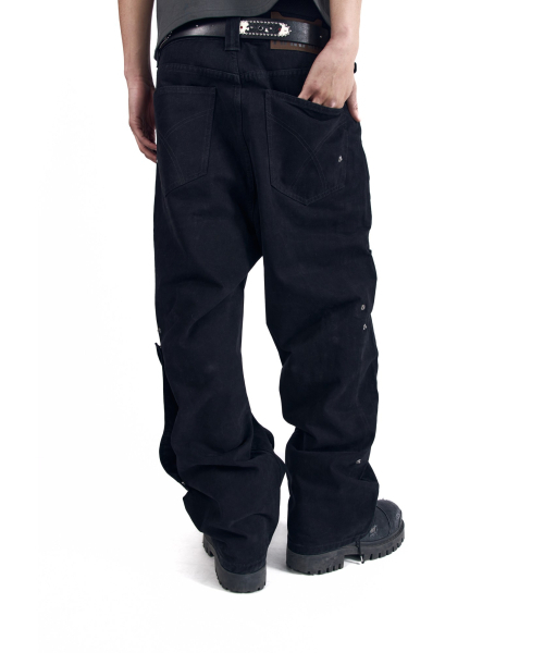 AAKAM(アーカム)の「Shift Repair Cotton Pants (Black)(その他パンツ・レディース・その他・1/2)」の4枚目の写真