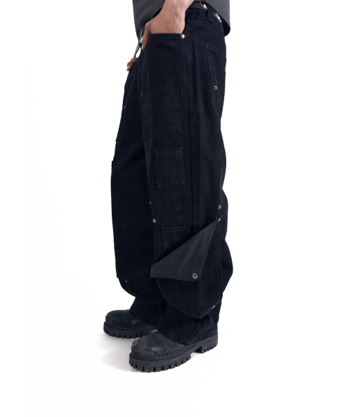 AAKAM(アーカム)の「Shift Repair Cotton Pants (Black)(その他パンツ・レディース・その他・1/2)」の5枚目の写真