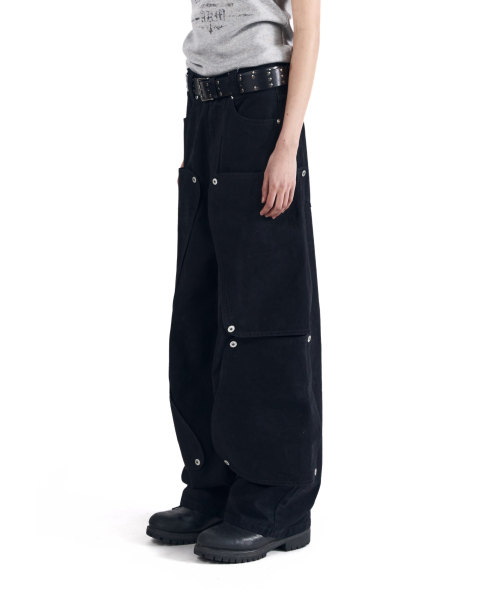 AAKAM(アーカム)の「Shift Repair Cotton Pants (Black)(その他パンツ・レディース・その他・1/2)」の10枚目の写真