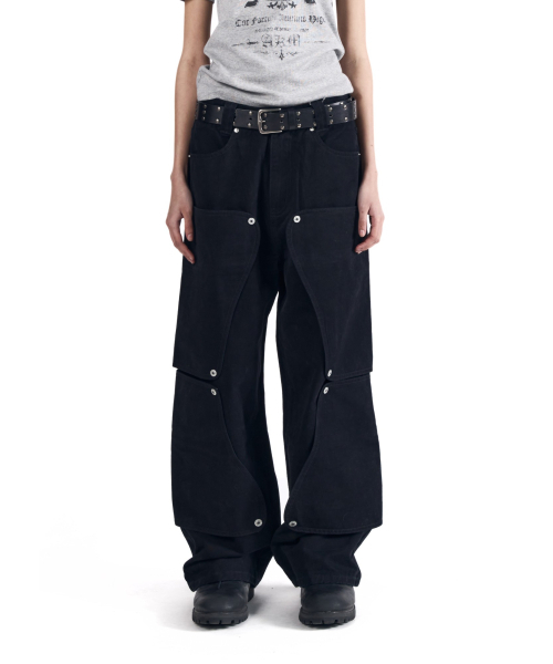 AAKAM(アーカム)の「Shift Repair Cotton Pants (Black)(その他パンツ・レディース・その他・1/2)」の11枚目の写真