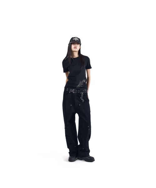 AAKAM(アーカム)の「Shift Repair Cotton Pants (Black)(その他パンツ・レディース・その他・1/2)」の15枚目の写真