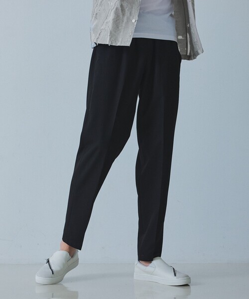 5351 POUR LES HOMMES(ゴーサンゴーイチプールオム)の「【ワンサイズ】ドローストリング スラックス パンツ(スラックス・メンズ・ホワイト/ブラック/インディゴブルー・フリー)」の12枚目の写真