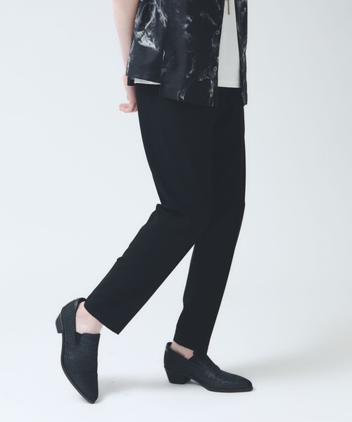 5351 POUR LES HOMMES(ゴーサンゴーイチプールオム)の「【ワンサイズ】ドローストリング スラックス パンツ(スラックス・メンズ・ホワイト/ブラック/インディゴブルー・フリー)」の15枚目の写真