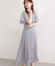 フロントタックデザインフレアワンピース