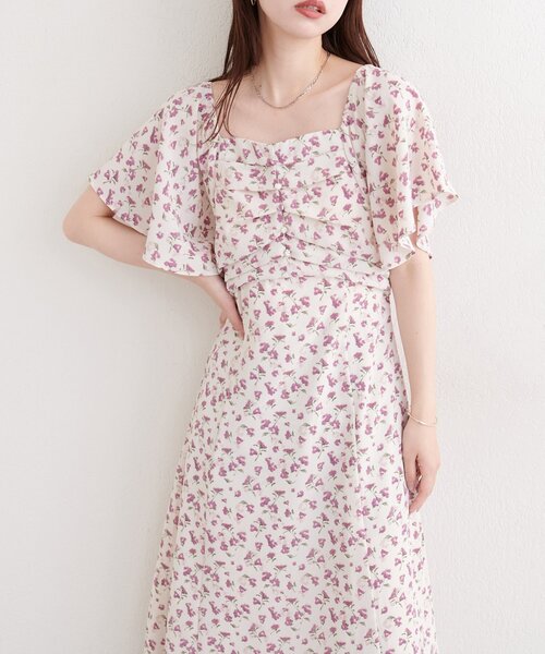 natural couture(ナチュラルクチュール)の「フロントタックデザインフレアワンピース(ワンピース・レディース・その他2/その他4/その他1/その他5/その他3/その他6・FREE)」の7枚目の写真