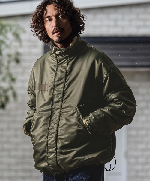 CAMBIO(カンビオ)の「mj11655- Reversible M-65 Short Mods Jacket リバーシブルショートモッズブルゾン(MIU-262-007)(モッズコート・メンズ・ブラック/オリーブ・L/M/S)」の8枚目の写真