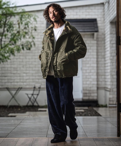 CAMBIO(カンビオ)の「mj11655- Reversible M-65 Short Mods Jacket リバーシブルショートモッズブルゾン(MIU-262-007)(モッズコート・メンズ・ブラック/オリーブ・L/M/S)」の10枚目の写真