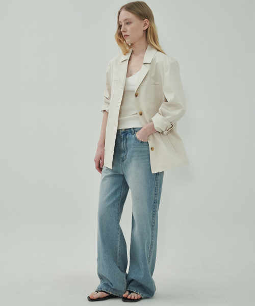 MOTT（モット）の「サイドルーズデニム-ライトブルー（デニムパンツ・レディース・その他・SMALL/MEDIUM/LARGE）」の4枚目の写真