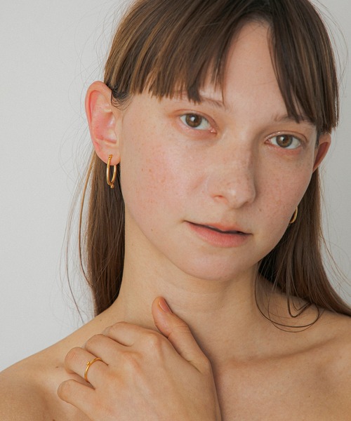 LAPUIS(ラピュイ)の「LAPUIS(ラピュイ)Petit heart pierced earrings(ピアス(両耳用)・レディース・マルチ/ゴールド・FREE)」の8枚目の写真