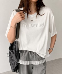 英字刺繍ロゴTシャツ