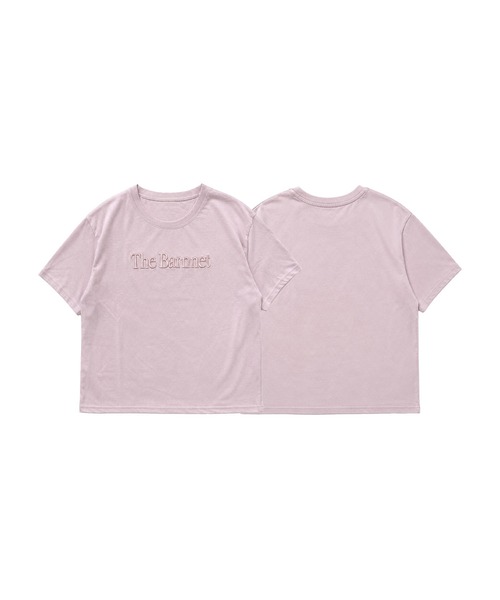 aimoha（アイモハ）の「英字刺繍ロゴTシャツ（その他トップス・レディース・ピンク/ホワイト・FREE）」の13枚目の写真