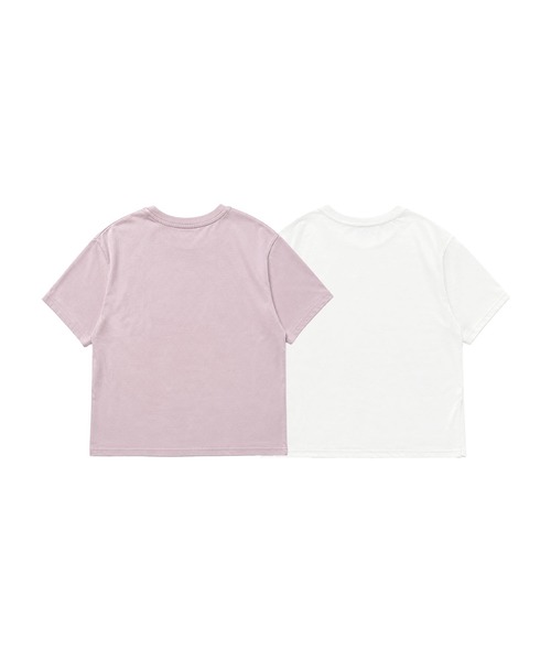 aimoha（アイモハ）の「英字刺繍ロゴTシャツ（その他トップス・レディース・ピンク/ホワイト・FREE）」の16枚目の写真