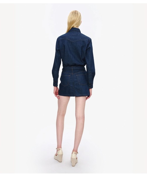 A.P.C.(アーペーセー)の「ROBE CHEMISE WESTERN(ワンピース・レディース・インディゴブルー・36)」の3枚目の写真