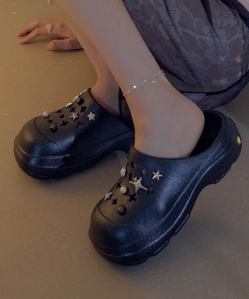 ROCKFISH WEATHERWEAR（ロックフィッシュウェザーウェア）の「[x clor] HAYDEN CLOG（サンダル・レディース・クリーム/ブラック系その他・25.0cm/24.0cm/23.0cm）」の3枚目の写真