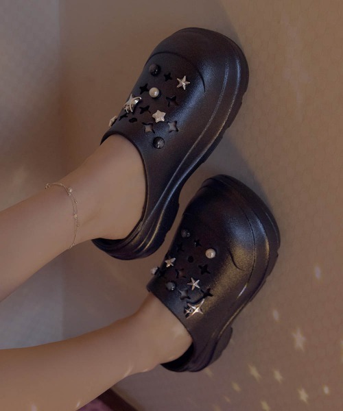 ROCKFISH WEATHERWEAR（ロックフィッシュウェザーウェア）の「[x clor] HAYDEN CLOG（サンダル・レディース・クリーム/ブラック系その他・25.0cm/24.0cm/23.0cm）」の4枚目の写真