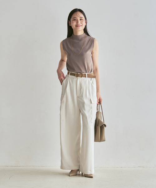Noble(ノーブル)の「《・セットアップ対応》ルナサテンカーゴパンツ(カーゴパンツ・レディース・ホワイト系その他/ブラック/ブラウン・36/40/38)」の18枚目の写真