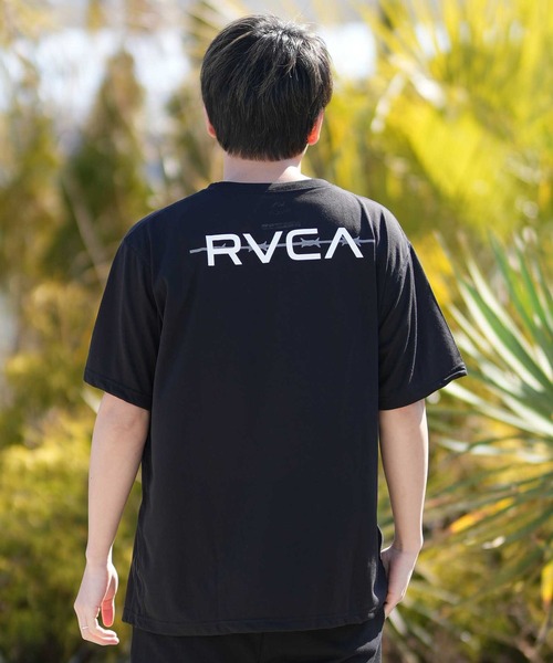 RVCA(ルーカ)の「RVCA/ルーカ STRAIGHT EDGE SS Tシャツ BG041217(Tシャツ/カットソー・メンズ・ブラック/ホワイト/カーキオリーブ・M/L)」の1枚目の写真